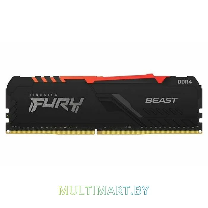Оперативная память Kingston Fury Beast RGB 8GB DDR4 PC4-24000 (KF430C15BBA/8)
